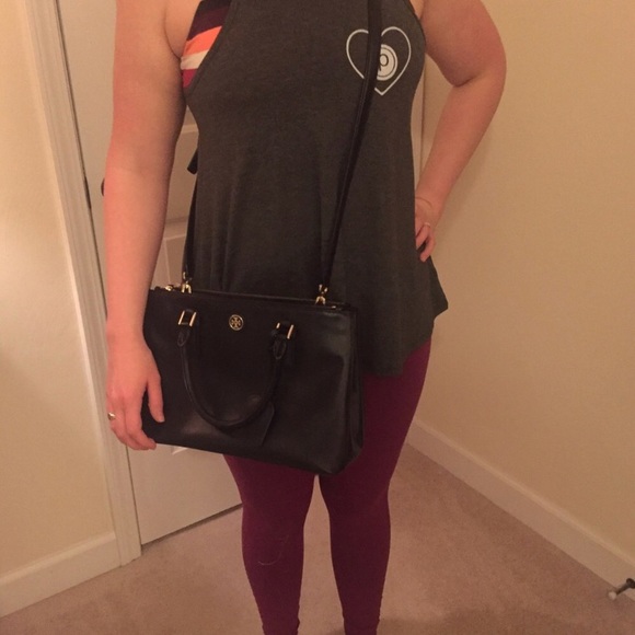 Tory Burch Robinson Mini Double-Zip Tote - Picture 5 of 6